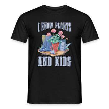Hobby Gardener Garden Funny Gardening Father - Men's T-Shirt - black - Front - AI Model Male 178 light (178cm)