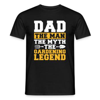 Hobbygärtner Garten Vater Gärtnerischer Vater - Männer T-Shirt - Schwarz - Vorne - AI Model Male 178 light (178cm)