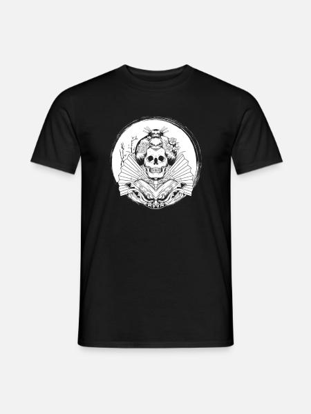 Geisha Skull - Men's T-Shirt - black