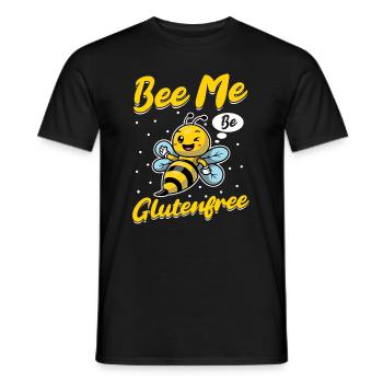Gluten-free bee - Men's T-Shirt - black - Front - AI Model Male 178 light (178cm)