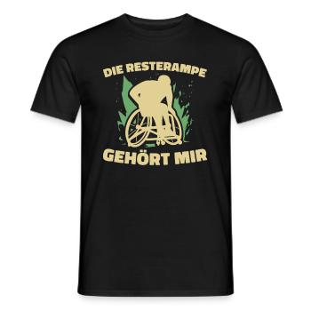 Rollstuhl Rollstuhlfahrer Lustig - Männer T-Shirt - Schwarz - Vorne - AI Model Male 178 light (178cm)