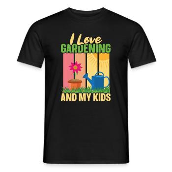 Hobbygärtner Garten Mutter Gärtnerische Mama - Männer T-Shirt - Schwarz - Vorne - AI Model Male 178 light (178cm)