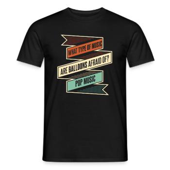 Music Teacher Music Teacher Funny - Men's T-Shirt - black - Front - AI Model Male 178 light (178cm)