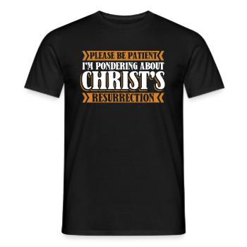 Christ Christentum Auferstehung - Männer T-Shirt - Schwarz - Vorne - AI Model Male 178 light (178cm)