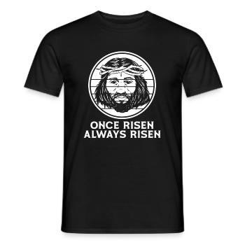 Christ Christianisme - T-shirt homme - noir - Devant - AI Model Male 178 light (178cm)