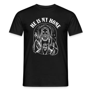 Christ Christentum Heim - Männer T-Shirt - Schwarz - Vorne - AI Model Male 178 light (178cm)