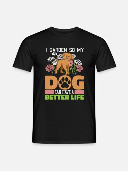 Hobby Gardener Garden Dog - T-shirt homme - noir