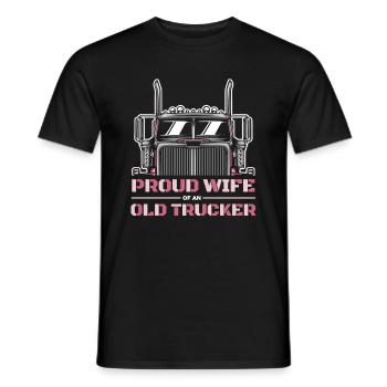 Lkw Fahrer Trucker Lastwagenfahrer Gattin - Männer T-Shirt - Schwarz - Vorne - AI Model Male 178 light (178cm)