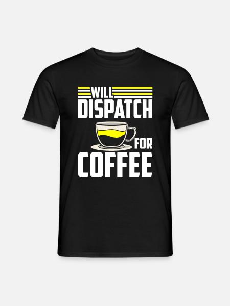 Emergency call control center coffee - Men's T-Shirt - black