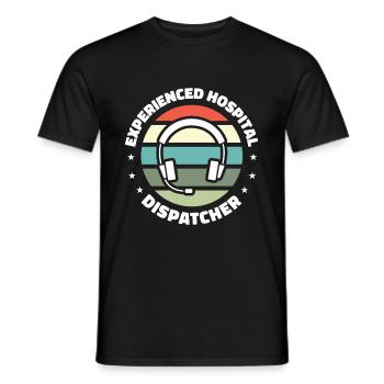 Emergency call control center operations center - Men's T-Shirt - black - Front - AI Model Male 178 light (178cm)