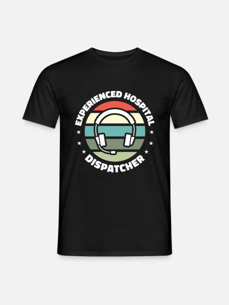 Notruf Leitstelle Einsatzzentrale - Männer T-Shirt - Schwarz