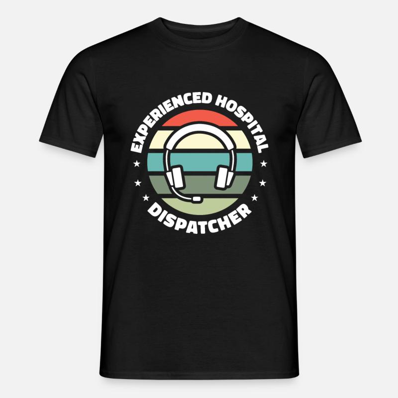 Centre d’opérations du centre de contrôle des appels d’urgence - T-shirt homme - noir