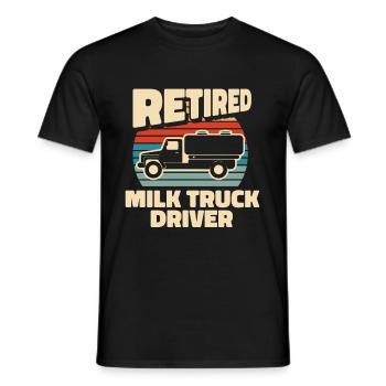Cow Milk Milk Wagon - Men's T-Shirt - black - Front - AI Model Male 178 light (178cm)