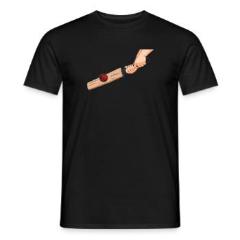 Cricket - Men's T-Shirt - black - Front - AI Model Male 178 light (178cm)