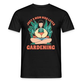 Hobbygärtner Garten Mutter Gärtnerische Mama - Männer T-Shirt - Schwarz - Vorne - AI Model Male 178 light (178cm)