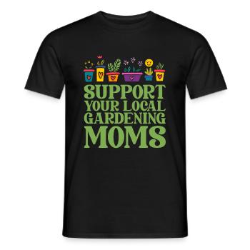 Hobbygärtner Garten Mutter Gärtnerische Mama - Männer T-Shirt - Schwarz - Vorne - AI Model Male 178 light (178cm)