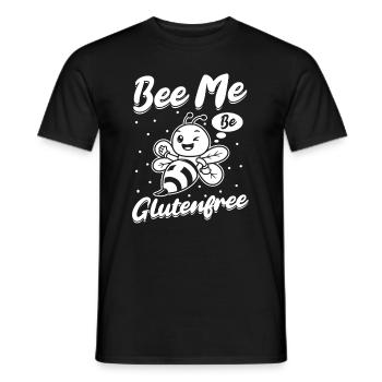 Gluten-free Funny - Men's T-Shirt - black - Front - AI Model Male 178 light (178cm)