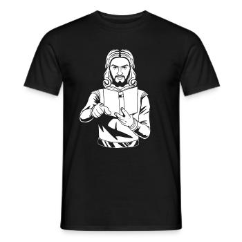 Christ Christianisme - T-shirt homme - noir - Devant - AI Model Male 178 light (178cm)