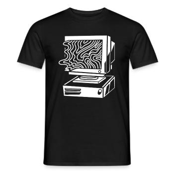 Entwickler Coder Programmierer Computer - Männer T-Shirt - Schwarz - Vorne - AI Model Male 178 light (178cm)
