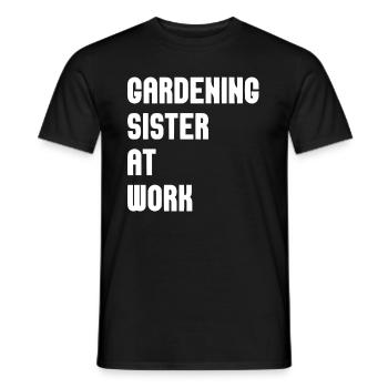 Hobbygärtner Garten Schwester - Männer T-Shirt - Schwarz - Vorne - AI Model Male 178 light (178cm)