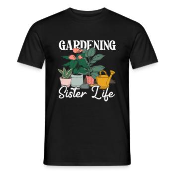 Hobby Jardinier Jardinier Jardinier Sœur - T-shirt homme - noir - Devant - AI Model Male 178 light (178cm)