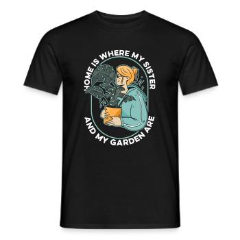 Hobby Jardinier Jardinier Jardinier Sœur - T-shirt homme - noir - Devant - AI Model Male 178 light (178cm)