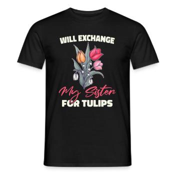Hobbygärtner Garten Schwester - Männer T-Shirt - Schwarz - Vorne - AI Model Male 178 light (178cm)