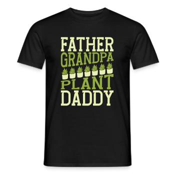 Hobbygärtner Garten Papa Gärtnerischer Opa - Männer T-Shirt - Schwarz - Vorne - AI Model Male 178 light (178cm)
