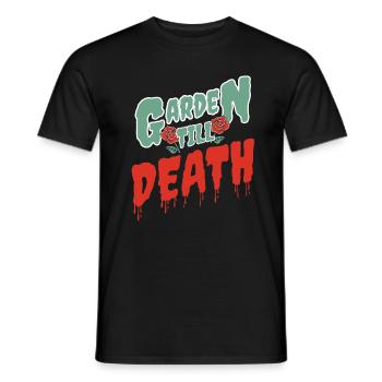 Hobby Gardener Garden Roses Gardening Grandpa - Men's T-Shirt - black - Front - AI Model Male 178 light (178cm)