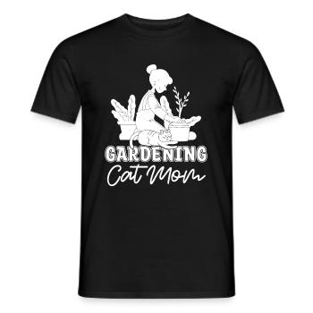 Hobbygärtner Garten Mutter Gartenkatze - Männer T-Shirt - Schwarz - Vorne - AI Model Male 178 light (178cm)