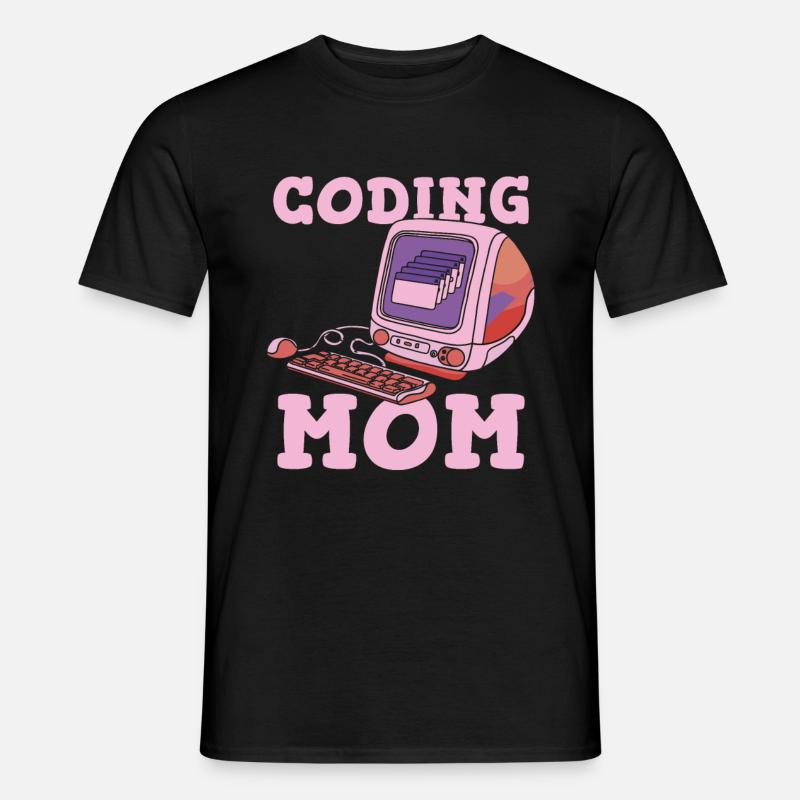 Développeur Coder Programmeur Mère - T-shirt homme - noir