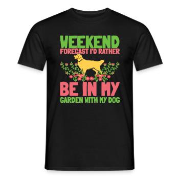 Hobby Gardener Garden Weekend Garden Dog - T-shirt homme - noir - Devant - AI Model Male 178 light (178cm)