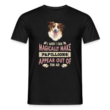 Papillon Funny - Men's T-Shirt - black - Front - AI Model Male 178 light (178cm)