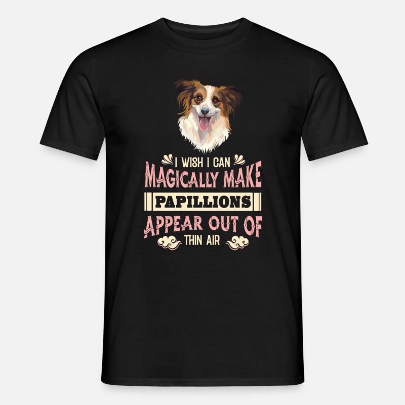 Papillon Witzig - Männer T-Shirt - Schwarz