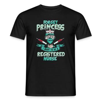 Infirmière Princesse - T-shirt homme - noir - Devant - AI Model Male 178 light (178cm)