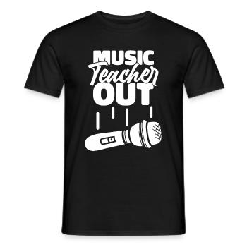Professeur de musique Professeur de musique - T-shirt homme - noir - Devant - AI Model Male 178 light (178cm)