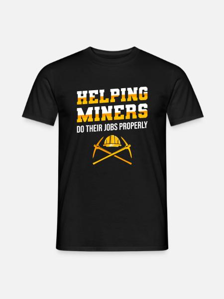 Engineer Lustig Mining Engineer - Men's T-Shirt - black