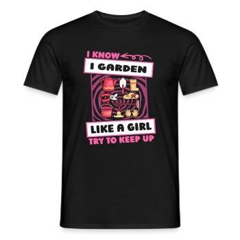 Hobby Gardener Garden Funny - Men's T-Shirt - black - Front - AI Model Male 178 light (178cm)