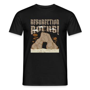 Christ Christentum Grab - Männer T-Shirt - Schwarz - Vorne - AI Model Male 178 light (178cm)