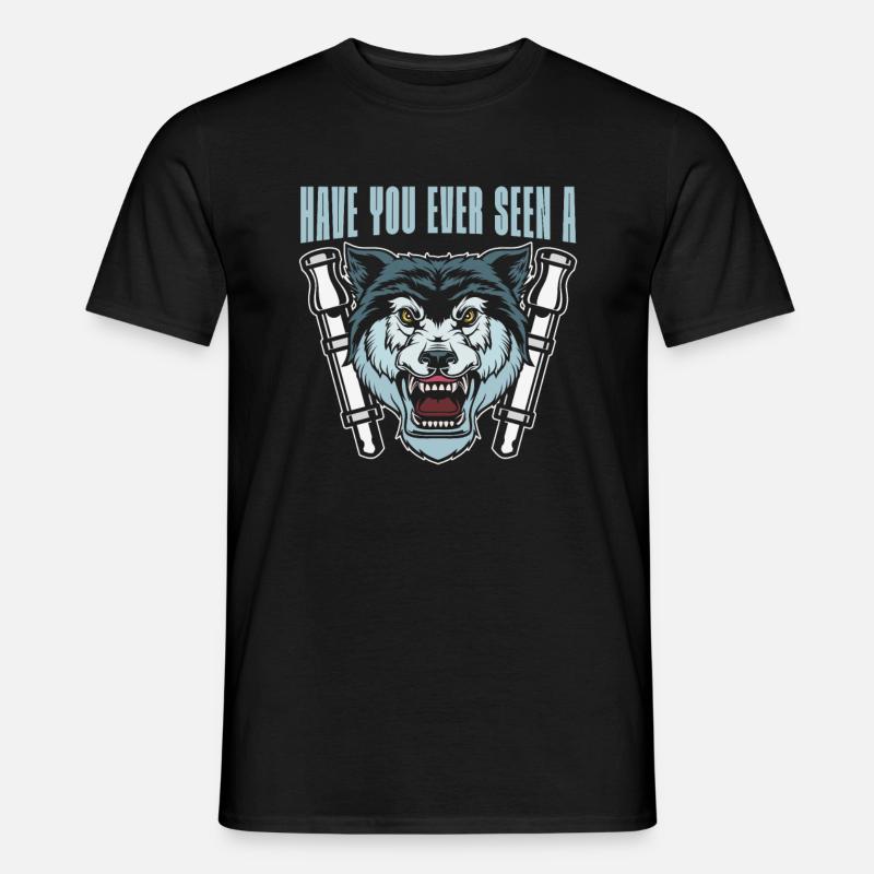 Wolf Großartig - Männer T-Shirt - Schwarz