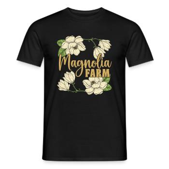 Farmer Farmer Great Magnolia Farms - Men's T-Shirt - black - Front - AI Model Male 178 light (178cm)