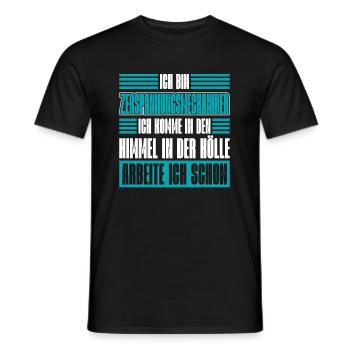 Zerspannungsmechaniker Zerspanner Witzig - Männer T-Shirt - Schwarz - Vorne - AI Model Male 178 light (178cm)