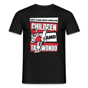 Taekwondo Père Taekwondo - T-shirt homme - noir - Devant - AI Model Male 178 light (178cm)