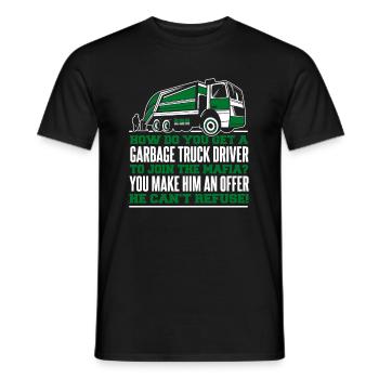Truck Driver Trucker Truck Driver Funny - Men's T-Shirt - black - Front - AI Model Male 178 light (178cm)
