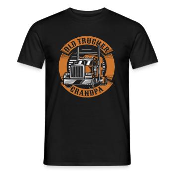 Lkw Fahrer Trucker Lastwagenfahrer Alter Trucker - Männer T-Shirt - Schwarz - Vorne - AI Model Male 178 light (178cm)
