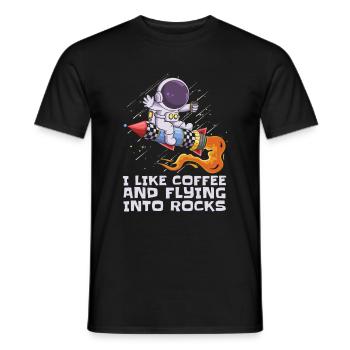 Space Space Coffee Astroid Diversion - T-shirt homme - noir - Devant - AI Model Male 178 light (178cm)