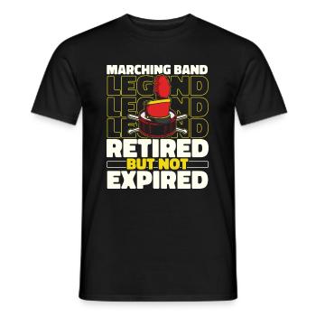 Fan train marching band retired - Men's T-Shirt - black - Front - AI Model Male 178 light (178cm)