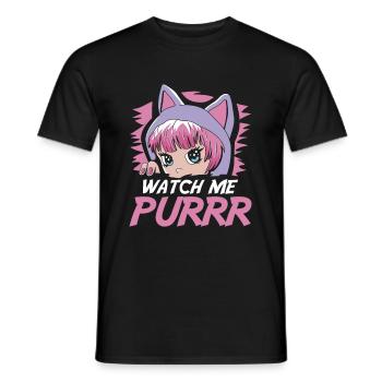 Furry Fandom Fursuits Mignon - T-shirt homme - noir - Devant - AI Model Male 178 light (178cm)