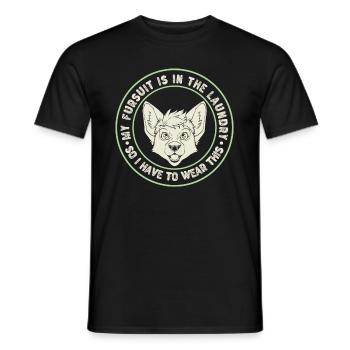 Furry Fandom Fursuits Drôle - T-shirt homme - noir - Devant - AI Model Male 178 light (178cm)
