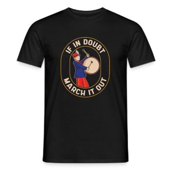 Fanfahrzug Spielmannszug Lustig - Men's T-Shirt - black - Front - AI Model Male 178 light (178cm)